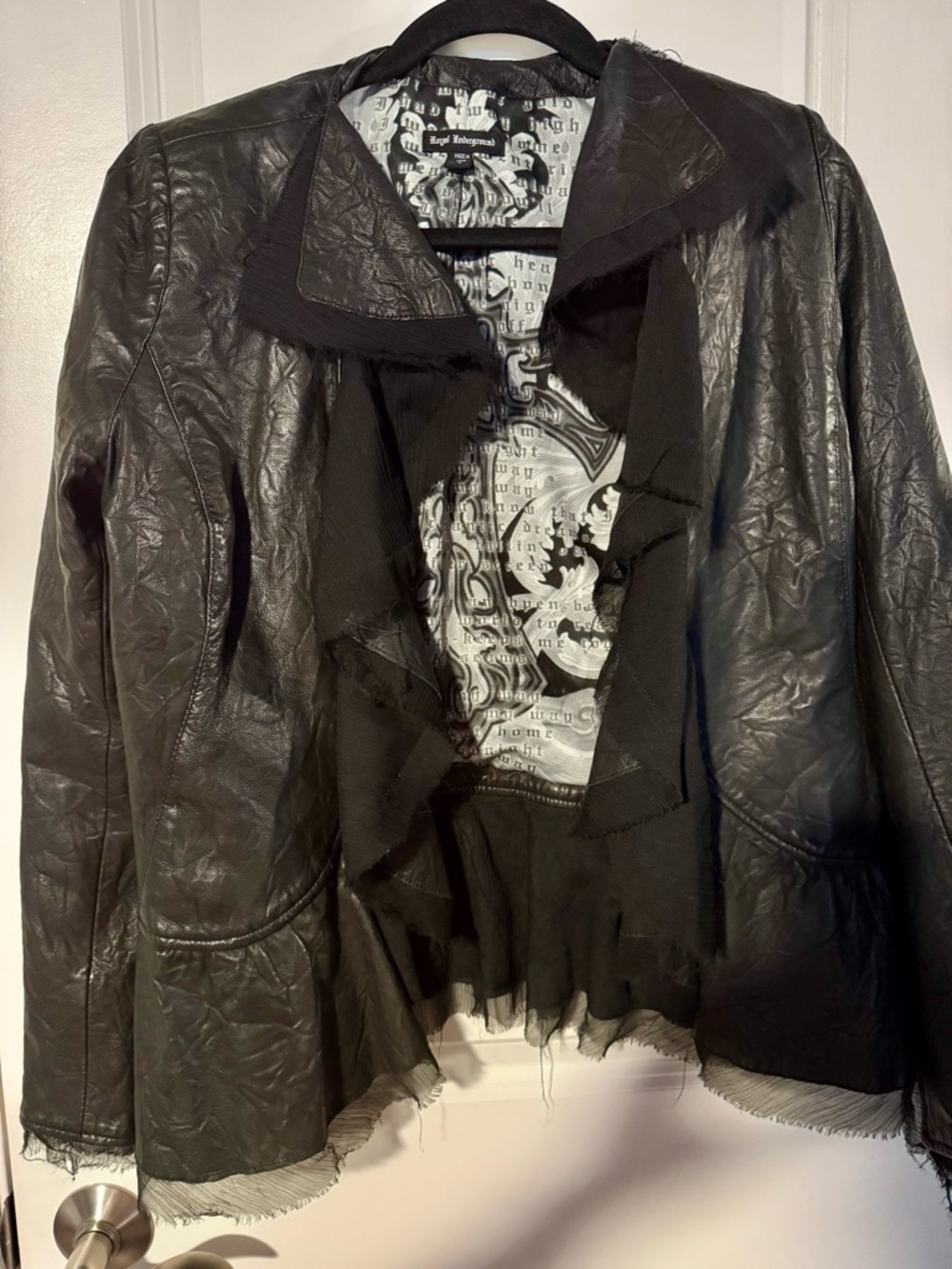 Royal underground Leather  Jacket